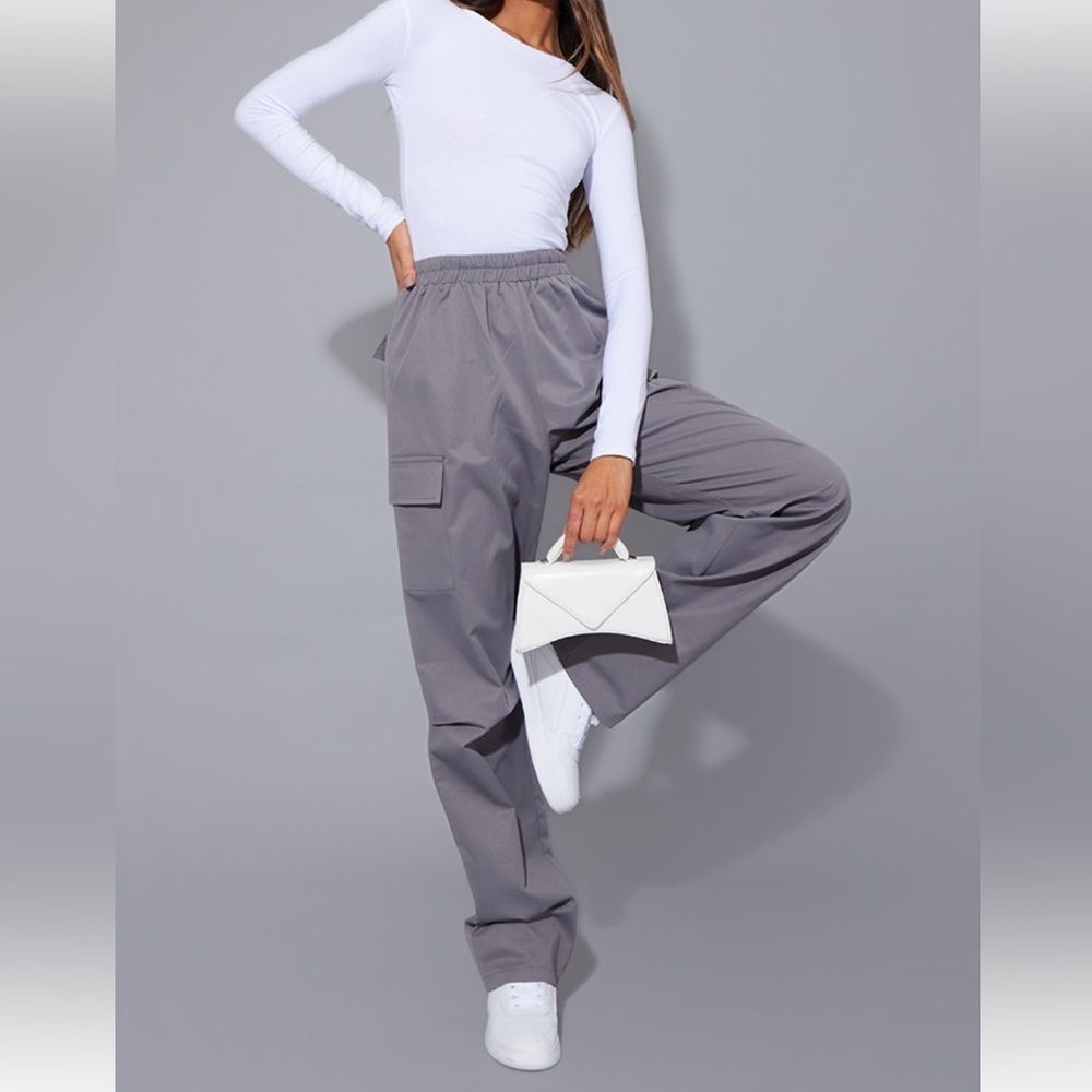 PLT Grey Cargo Pants